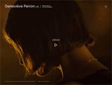 Tablet Screenshot of genevieveperron.com